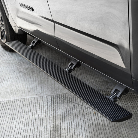 Go Rhino 22-23 Toyota Tundra CrewMax Cab 4dr E-BOARD E1 Electric Running Board Kit - Tex. Blk 20443587PC