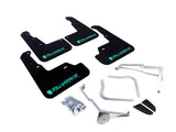 Rally Armor 15-21 Subaru WRX/STI (Sedan ONLY) Black UR Mud Flap w/ Teal Altered Font Logo MF32-UR-BLK/TL-X
