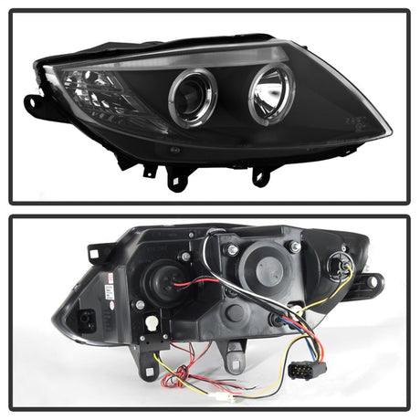Spyder BMW Z4 03-08 Projector Headlights Halogen Model Only - LED Halo Black PRO-YD-BMWZ403-HL-BK 5029072