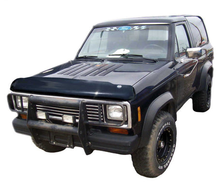 AVS 87-91 Ford Pickup High Profile Bugflector II Hood Shield - Smoke 25439