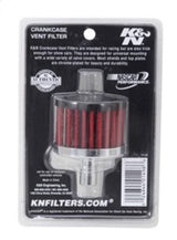 K&N Steel Base Crankcase Vent Filter .5in Vent OD x 2in OD x 1.5in Height 62-1010