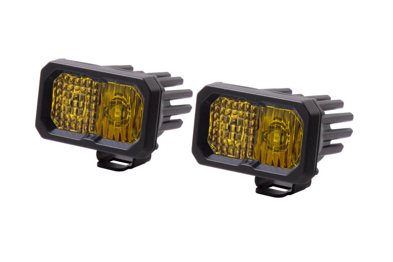 Diode Dynamics Stage Series 2 In LED Pod Pro - Yellow Combo Standard ABL (Pair) DD6412P