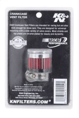 K&N Rubber Base Crankcase Vent Filter - 0.55in Flange ID 1.375in OD 1.125in Height 62-2480