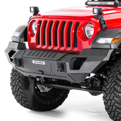 Go Rhino 07-20 Jeep Wrangler JL/JLU/JK/JKU/Gladiator JT Trailline Front Full Width Bumper 230121T