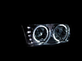 ANZO 1999-2006 Gmc Sierra 1500 Crystal Headlights w/ Halo and LED Chrome 111208