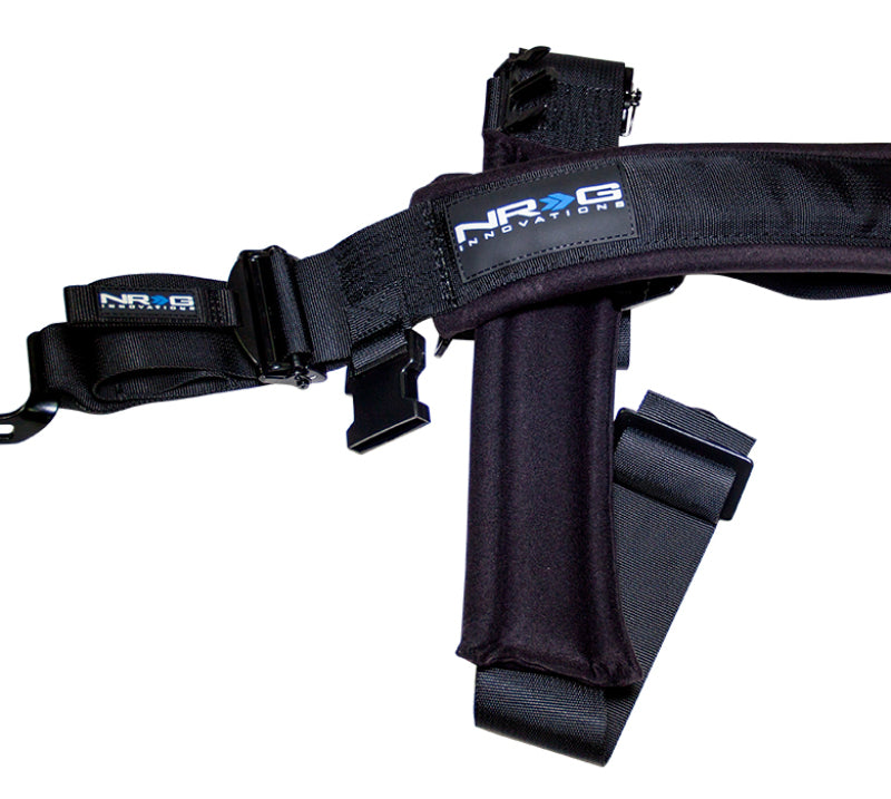 NRG SFI 16.1 5PT 3in. Seat Belt Harness / Latch Link - Black SBH-5PCBK