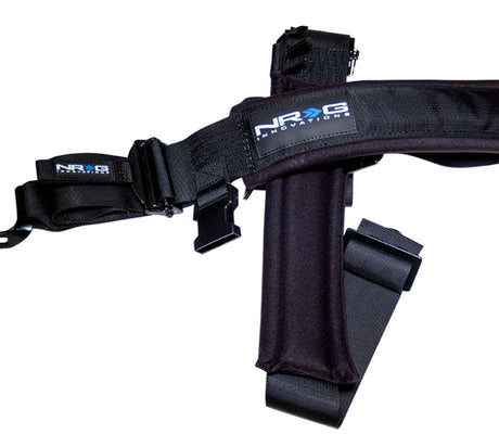 NRG SFI 16.1 5PT 3in. Seat Belt Harness / Latch Link - Black SBH-5PCBK