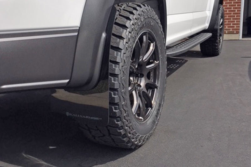 Rally Armor 17-20 Ford F-150 Raptor Black UR Mud Flap w/ Dark Grey Logo MF53-UR-BLK/DGRY