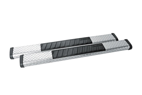 Deezee Universal Tubes - 6In Oval - Brite Tread Aluminum (CrewCab) DZ 16421