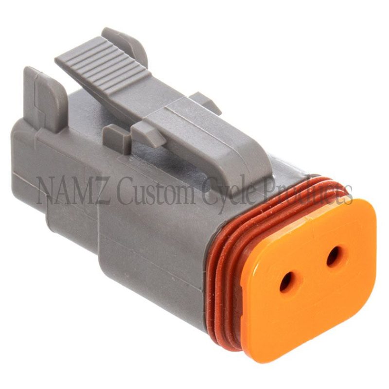 NAMZ Deutsch DT Series 2-Wire Plug & Wedgelock - Grey (Repl HD 72132-94GY) DP-2G