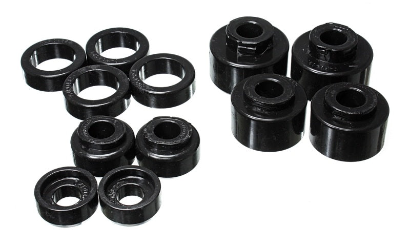 Energy Suspension 2005-07 Ford F-250/F-350 SD 2/4WD Reg Cab Body Mount Set - Black 4.4121G