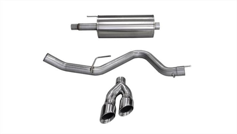 Corsa 2015 Ford F-150 5.0L V8 (Super Crew Cab) Polished Sport Single Side Dual 4in Tips CB Exhaust 14837