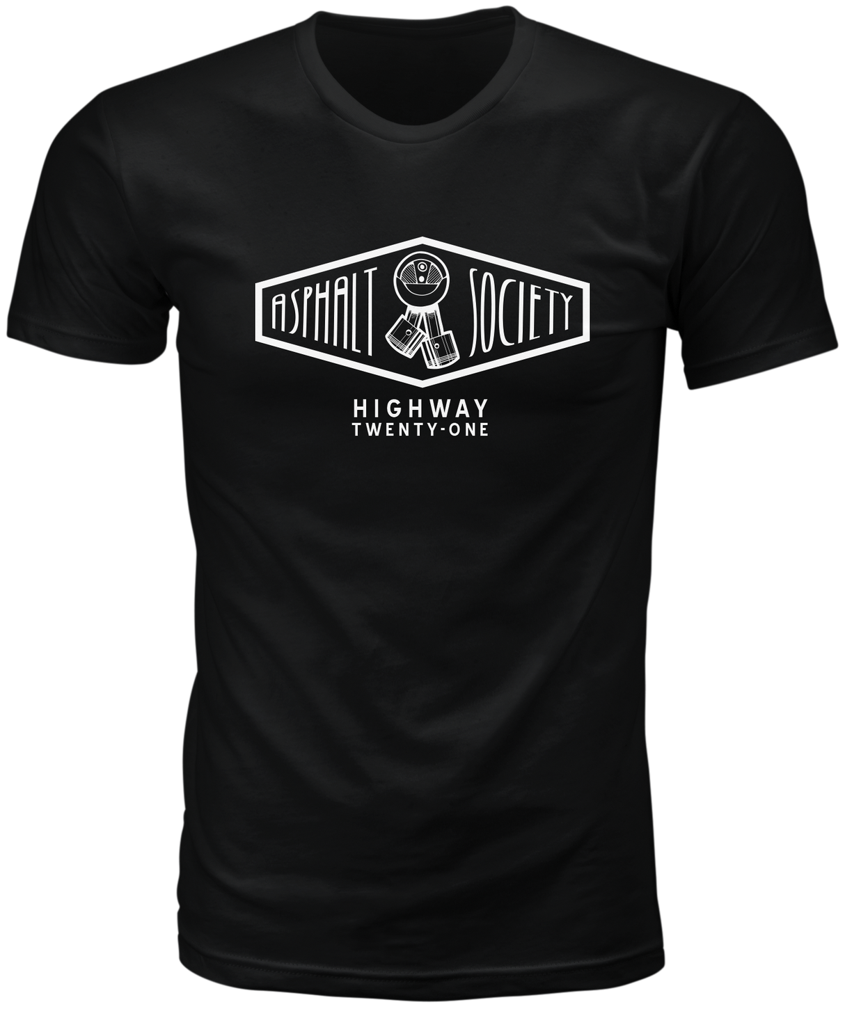 HIGHWAY 21 Asphalt Society Tee Black 2x 489-19402X