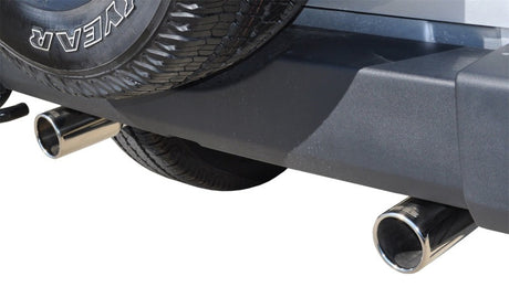 Corsa/dB Jeep 07-11 Wrangler 3.8L/12-14 Wrangler 3.6L Polished Sport Axle-Back Exhaust 24412