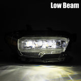 AlphaRex 16-20 Toyota Tacoma NOVA LED Projector Headlight Plank Style Alpha Black w/Activation Light 880705
