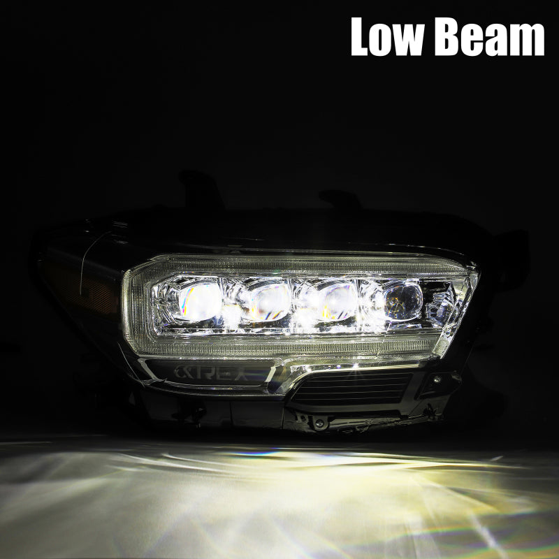AlphaRex 16-20 Toyota Tacoma NOVA LED Projector Headlights Plank Style Black w/Activation Light 880707