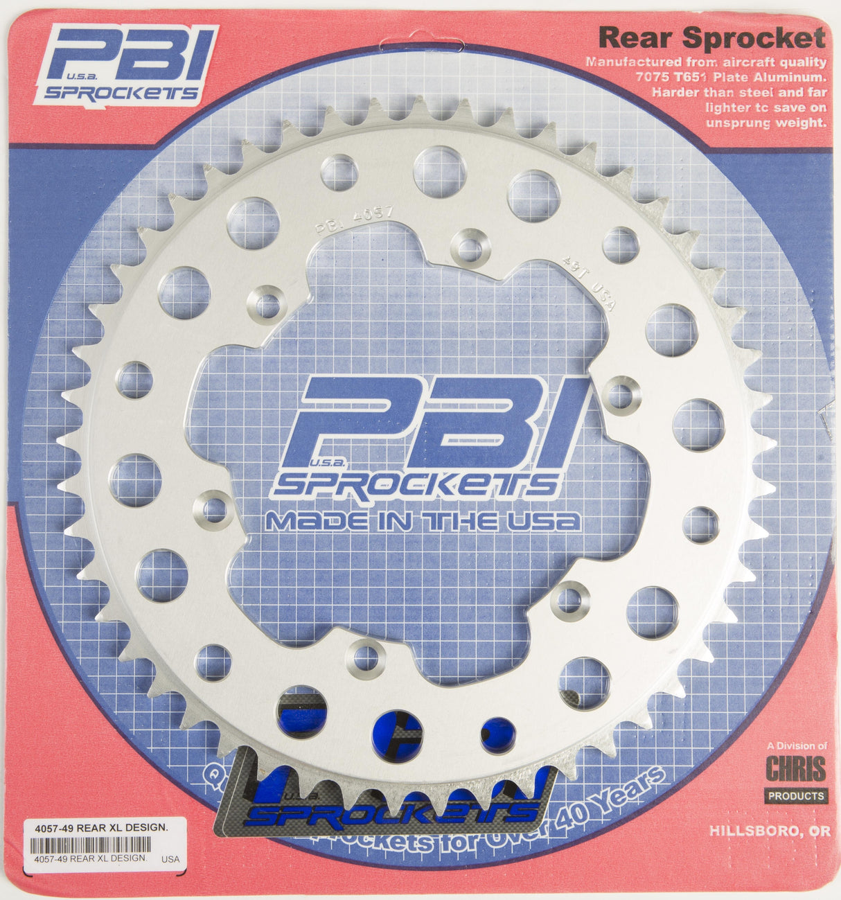 PBIRear Sprocket Aluminum 49t-520 Kaw/Suz4057-49-3