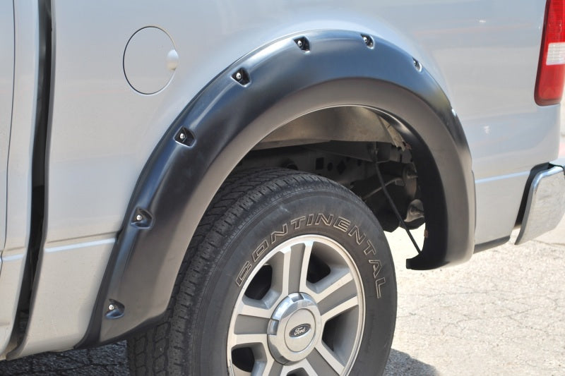 Lund 04-08 Ford F-150 (No Stepside) RX-Rivet Style Smooth Elite Series Fender Flares - Black (4 Pc.) RX310S