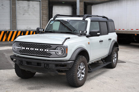 Go Rhino 21-23 Ford Bronco 4dr E-BOARD E1 Electric Running Board Kit (No Drill) - Tex. Blk 20412974PC