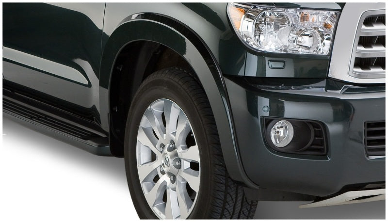 Bushwacker 08-15 Toyota Sequoia OE Style Flares 4pc Fits w/ Factory Mudflap - Black 30912-02