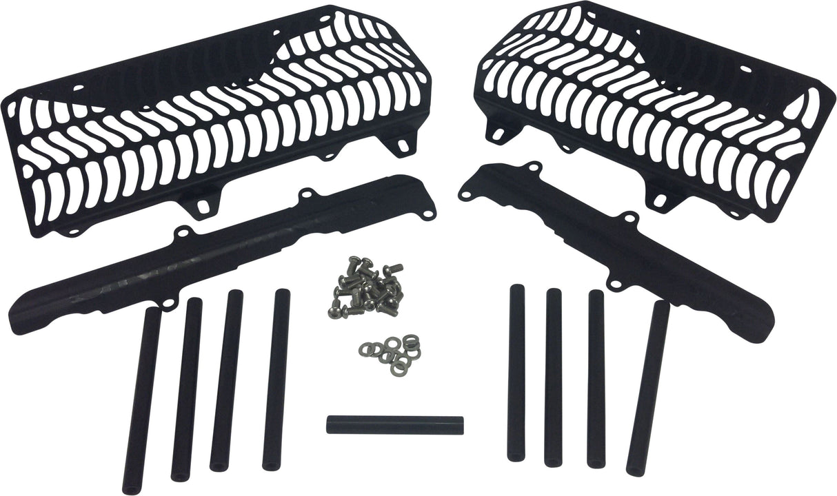 UNABIKER Radiator Guard Kawasaki Black KKX17250F-K