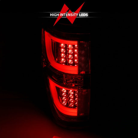 ANZO 2009-2013 Ford F-150 LED Taillights Black 311257