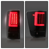 xTune 04-15 Nissan Titan Light Bar LED Tail Lights - Black (ALT-ON-NTI04-LBLED-BK) 9038532