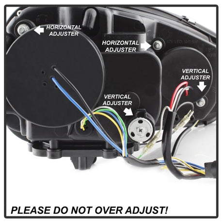 Spyder Volkswagen GTI 06-09/Jetta 06-09 Xenon/HID Model Only - DRL Black PRO-YD-VG06-HID-DRL-BK 5017529
