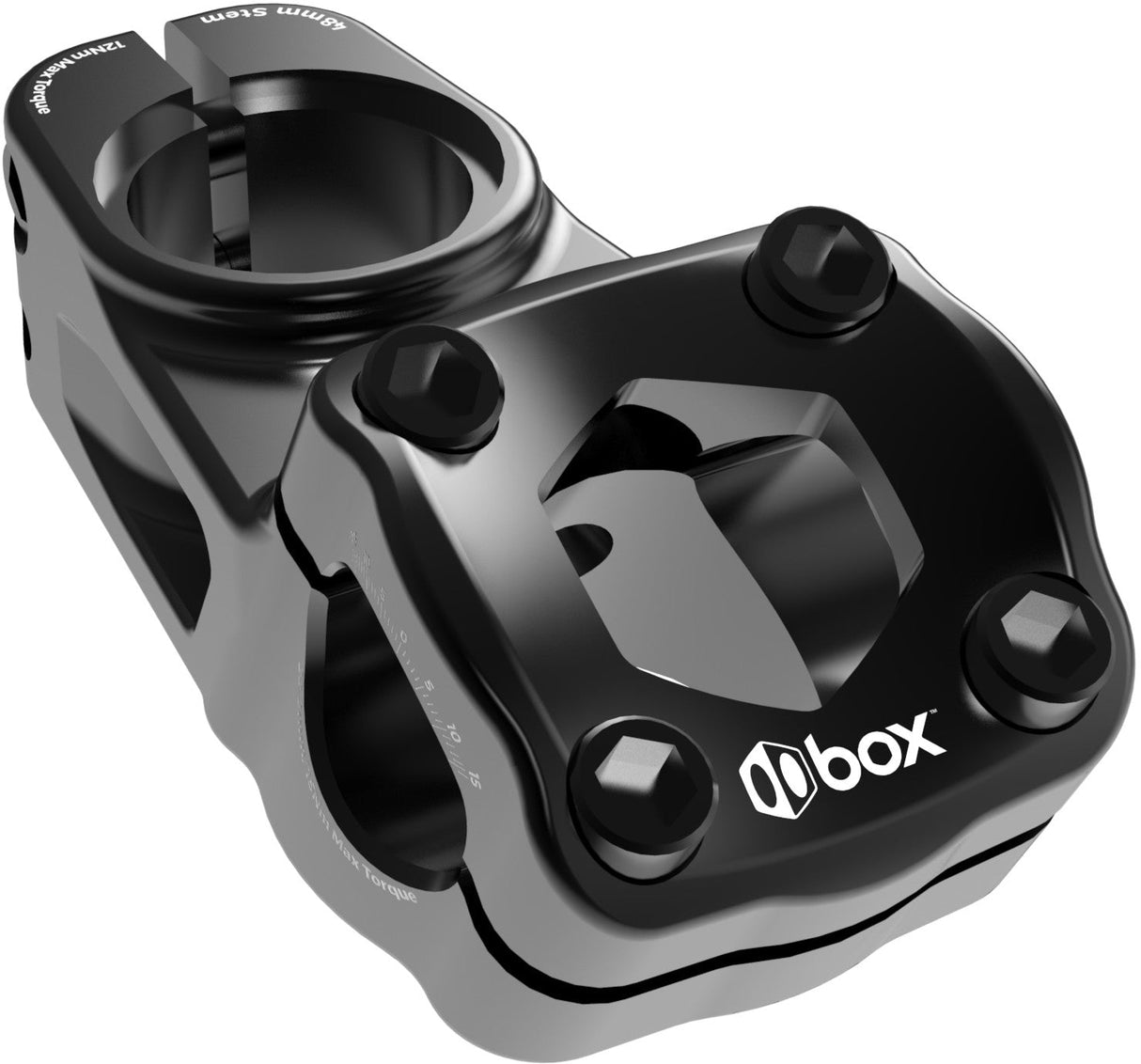 BOX Top Load 1-1/8"Stem 53mm Black BX-ST1818T53-BK