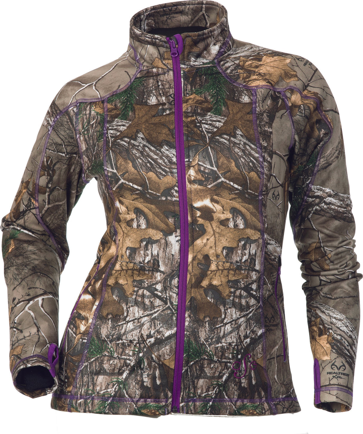 DSG Performance Fleece Jacket Realtree/Purple Md 21761