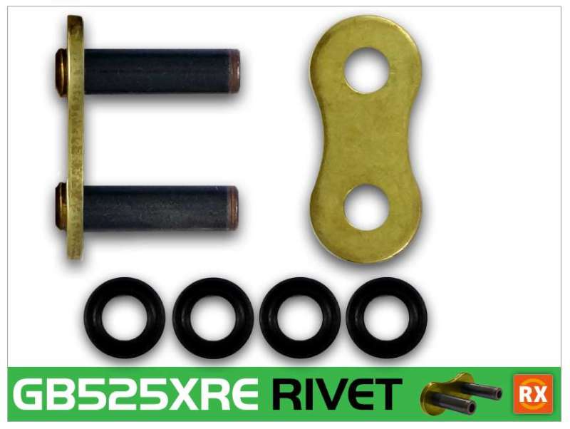 RK Chain GB525XRE-RIVET - Gold GB525XRE-RL