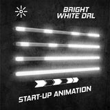 XK Glow 11In Switchback Grill Lights with Start-up Animation & Sequential Turn Signals XK041029-11