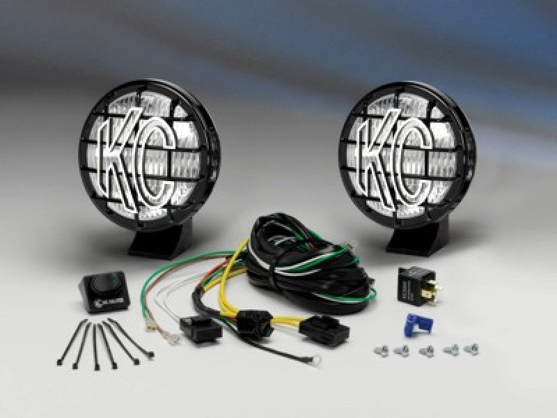 KC HiLiTES Apollo Pro 5in. Halogen Light 55w Fog Beam (Pair Pack System) - Black 452