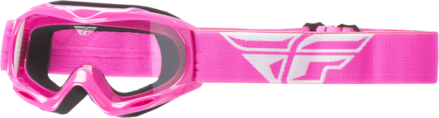 FLY RACING 2018 Focus Youth Goggle Pink W/Clear Lens 37-4024