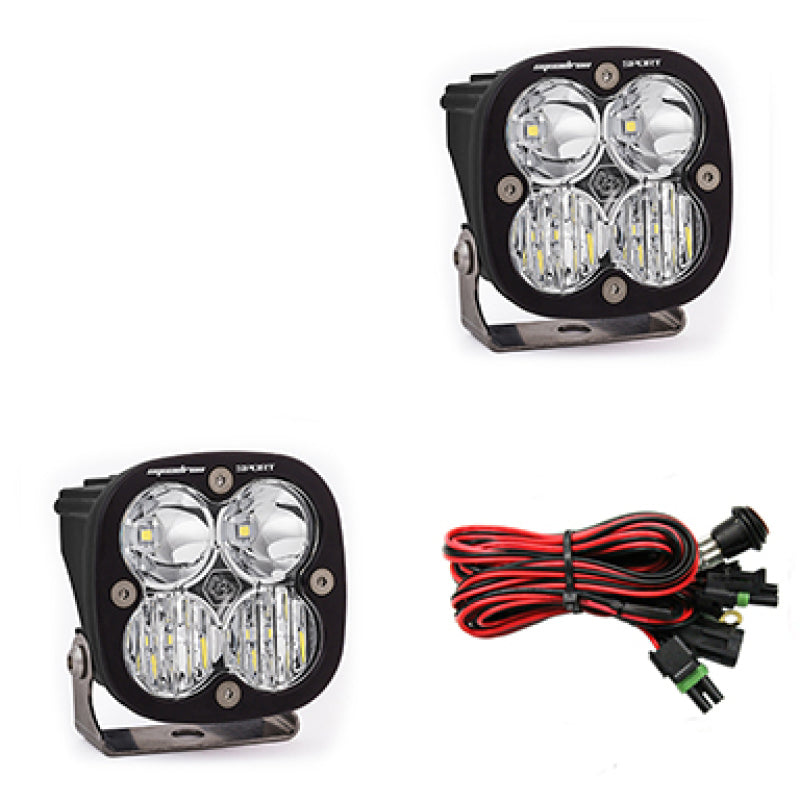 Baja Designs Squadron Sport Driving/Combo Pair LED Light Pods - Clear 557803
