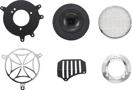 COBRA Air Filter - Cross - Chrome 606-0101-02-SB