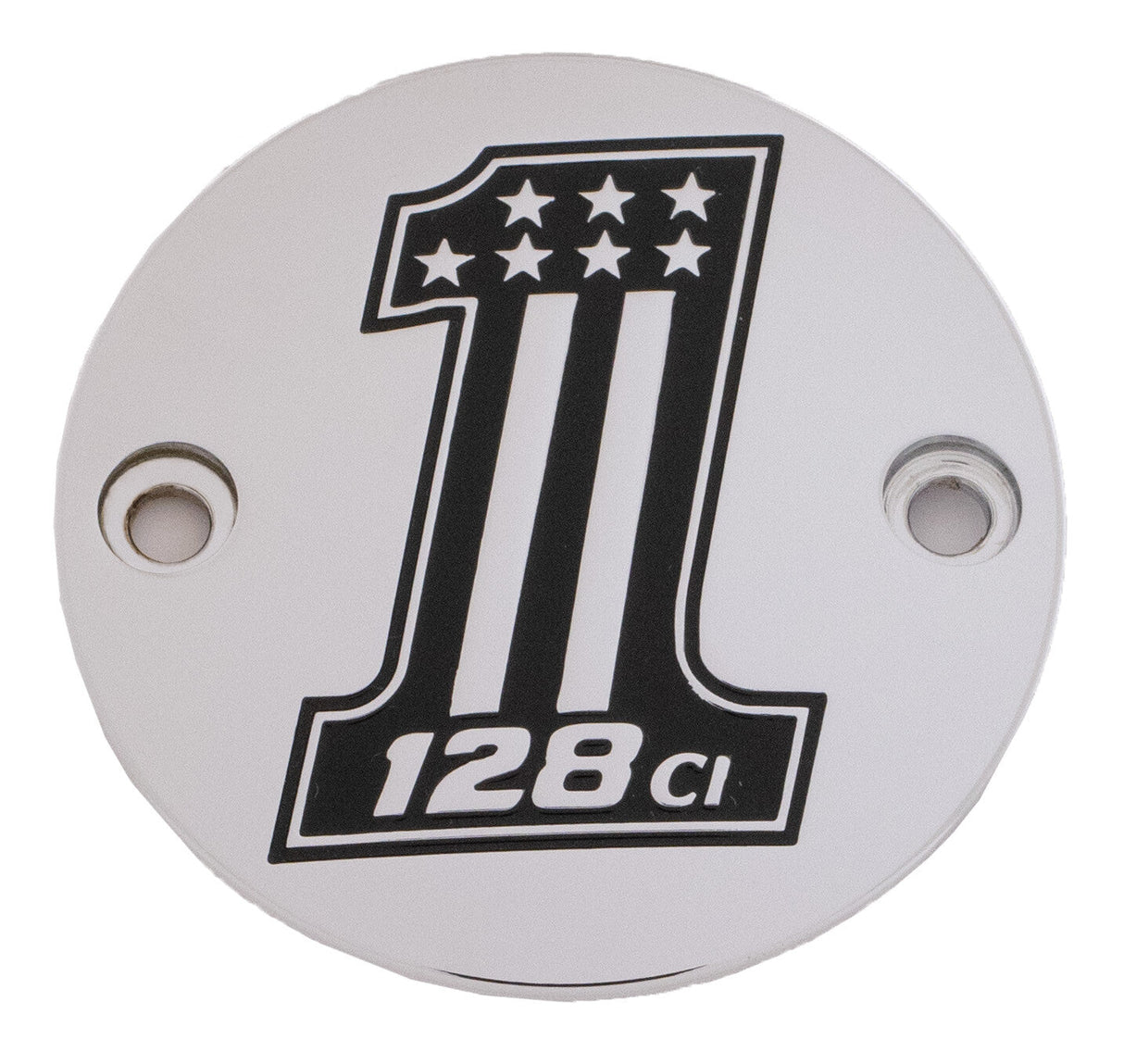 CUSTOM ENGRAVING M8 Timer Cover 128 Chrome 128-14-63