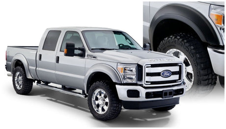 Bushwacker 11-16 Ford F-350 Super Duty Styleside Extend-A-Fender Style Flares 4pc - Black 20932-02