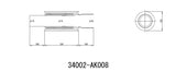 HKS UNIVERSAL EX H/M SUS 130-75 (MOQ: 8pcs) 34002-AK008
