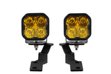 Diode Dynamics 16-21 Toyota Tacoma Pro SS3 LED Ditch Light Kit - Yellow Combo DD6375
