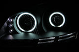ANZO 2006-2009 Volkswagen Rabbit Projector Headlights w/ Halo Black (CCFL) 121345