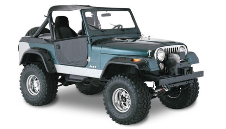 Bushwacker 59-83 Jeep CJ5 Cutout Style Flares 4pc - Black 10910-07