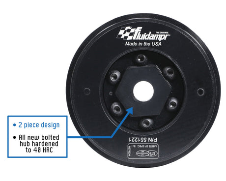 Fluidampr 91-08 VW Golf/05-12 Passat B6/B7 / 03-10 Audi TT Steel Internally Balanced Damper 551221