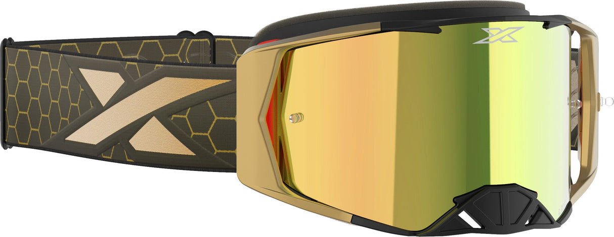 EKS BRAND Lucid Goggle Solid Gold W/Gold Mirror 067-11010