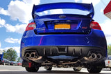 Rally Armor 15-18 Subaru WRX/STi Sedan UR Black Mud Flap w/ Green Logo MF32-UR-BLK/CGN
