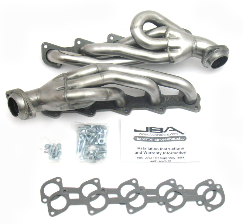 JBA 99-04 Ford Truck 6.8L 2V V10 w/o EGR 1-1/2in Primary Raw 409SS Cat4Ward Header 1669S