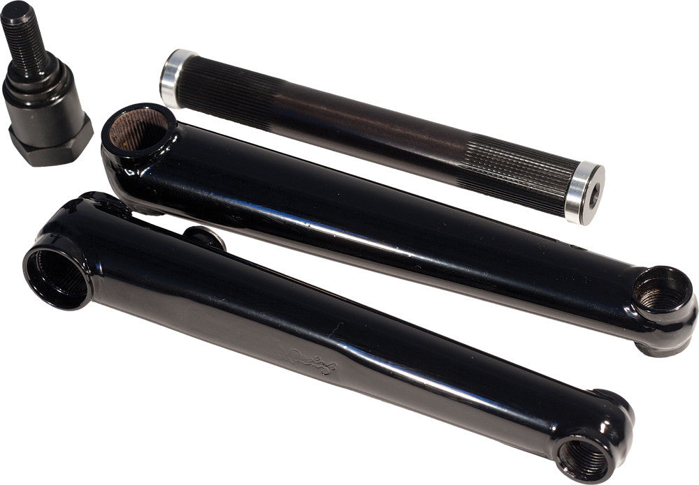 PROFILE 170mm Cranks W/ Cro-Mo Spindle Black RCRHD170BLK