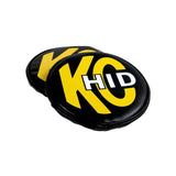 KC HiLiTES 8in. Round Soft Cover HID (Pair) - Black w/Yellow Brushed KC Logo 5818
