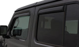 AVS 07-18 Jeep Wrangler Unlimited Ventvisor In-Channel Front & Rear Window Deflectors 4pc - Smoke 194249