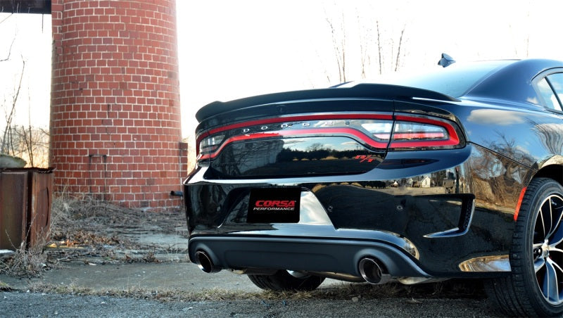 Corsa 15-16 Dodge Charger SRT / Scat Pack / R/T 6.4L Polished Sport Cat-Back Exhaust 14995